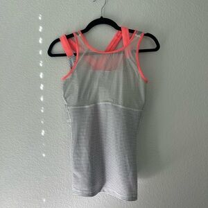 Lululemon vintage tank top hot orange accents